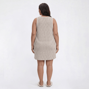 Plus Size Nicole Miller Geo Stamped Tank V-Neck Sleep Nightshirt alternate view